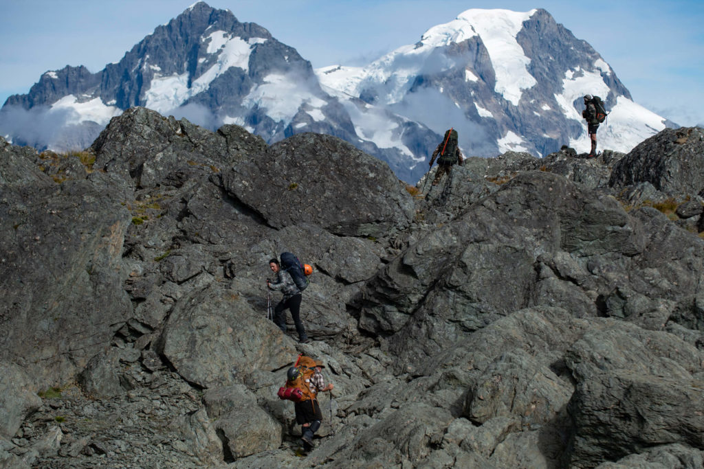 Four climbers ascend to Ridgeline